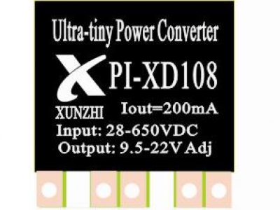 PI-XD108寬輸入超微功耗電源模塊/輸 入:28V-650Vdc 輸出9.5Vdc-22Vdc,200mA
